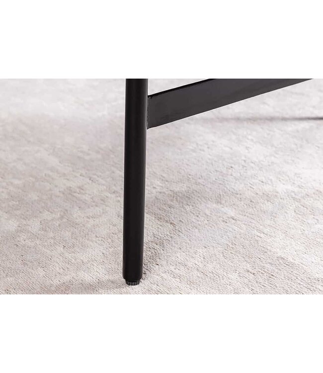 Invicta Interior Massief houten salontafel BEAUTY BY NATURE 90 cm bruin Sheesham stenen afwerking driehoekig - 43748