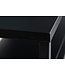 Invicta Interior Industriële salontafel DURA STEEL 100cm zwart metaal met 2 opbergvakken - 41726