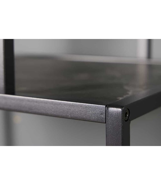 Invicta Interior Moderne boekenkast SLIM LINE 185 cm grafiet metalen staande plank - 44181