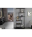 Invicta Interior Moderne boekenkast SLIM LINE 185 cm grafiet metalen staande plank - 44181
