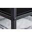 Invicta Interior Industriële consoletafel DURA STEEL 120 cm zwarte metalen tv-plank met twee planken - 41732