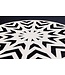 Invicta Interior Bone Inleg Bijzettafel HARMONY NATURE 45cm Rond Wit Zwart Ingelegd Arts & Crafts - 43660