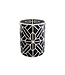 Invicta Interior Bone Inleg Bijzettafel HARMONY NATURE 45cm Rond Zwart Wit Ingelegd Arts & Crafts - 43661