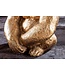 Invicta Interior Ronde salontafel WILDLIFE KONG 60cm goud metaal glas aap figuur gorilla sculptuur handgemaakt - 43518