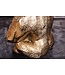 Invicta Interior Ronde salontafel WILDLIFE KONG 60cm goud metaal glas aap figuur gorilla sculptuur handgemaakt - 43518