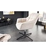 Invicta Interior Draaifauteuil PAPILLON champagne beige zwart metaal in hoogte verstelbaar met armleuning - 44226