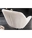 Invicta Interior Draaifauteuil PAPILLON champagne beige zwart metaal in hoogte verstelbaar met armleuning - 44226