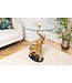 Invicta Interior Ronde bijzettafel ELEPHANT 80cm goud metaal glas marmeren sculptuur handgemaakt - 43558