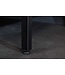 Invicta Interior Moderne vitrinekast AMSTERDAM 160 cm zwart goud dammen glazen metalen highboard kast - 43533