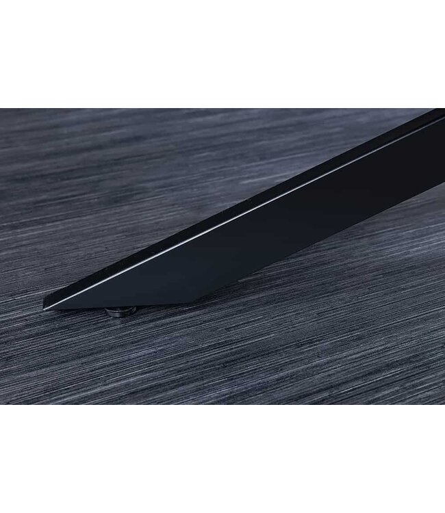 Invicta Interior Massief houten salontafel MAMMUT 110 cm acaciazwart 3,5 cm tafelblad boomrand - 44059