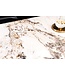 Invicta Interior Eettafel MILANO 160cm wit Pandora keramiek zwart metalen onderstel - 44232