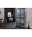 Invicta Interior Moderne vitrinekast AMSTERDAM 180 cm zwart goud dammen glazen metalen highboard kast - 43532