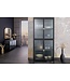 Invicta Interior Moderne vitrinekast AMSTERDAM 180 cm zwart goud dammen glazen metalen highboard kast - 43532