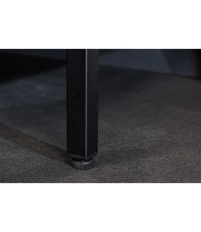 Invicta Interior Moderne vitrinekast AMSTERDAM 180 cm zwart goud dammen glazen metalen highboard kast - 43532