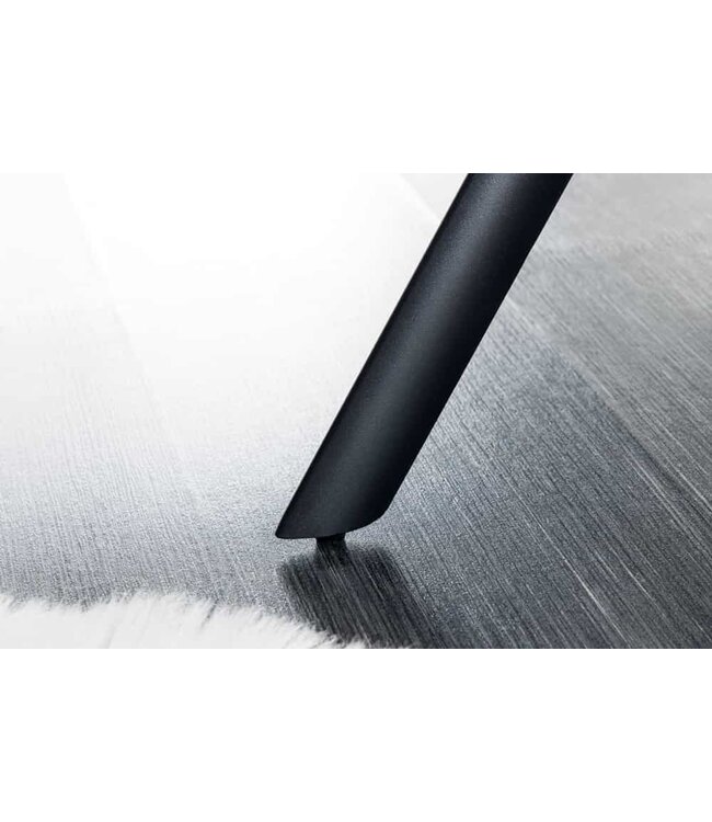 Invicta Interior Eetkamerbank PAPILLON 165cm mosterdgeel fluweel met rugleuningen zwart metalen frame - 44527