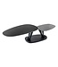 Invicta Interior Design salontafel MOVEMENT zwart grijs rond draaibaar keramisch metalen frame - 44235