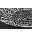 Invicta Interior Handgemaakte salontafel BIO 120 cm zilverkleurig metalen bladmotief met opbergruimte - 44148