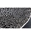 Invicta Interior Handgemaakte salontafel BIO 120 cm zilverkleurig metalen bladmotief met opbergruimte - 44148