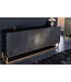 Invicta Interior Design dressoir ILLUSION 180cm zwart mangohout massief hout goud ijzer metalen frame - 44320