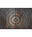 Invicta Interior Design dressoir ILLUSION 180cm zwart mangohout massief hout goud ijzer metalen frame - 44320