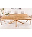Invicta Interior Massief houten eettafel MOSAIC 200cm natuurlijk grenenhout gerecycled sterframe - 44090