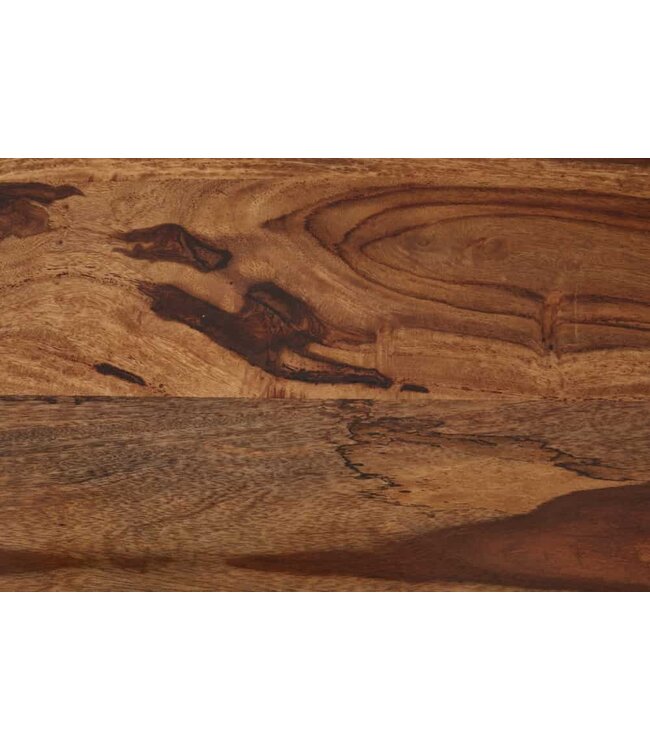 Invicta Interior Massief houten dressoir AMAZONAS 150 cm bruin sheeshamboomrand zwart metalen frame - 43713