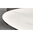 Invicta Interior Ronde eettafel SPIN 150cm wit met 360° draaibaar serveerbord marmer keramiek zwart - 44225
