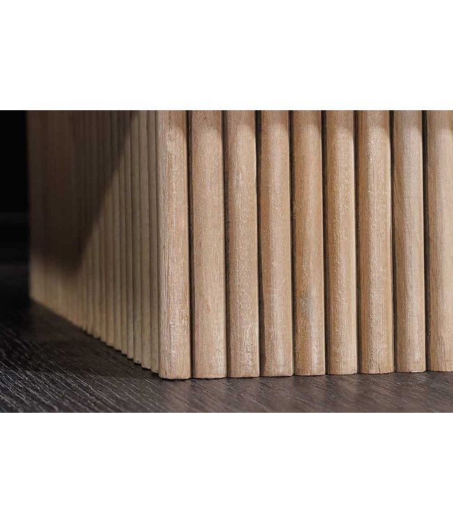 Invicta Interior Design dressoir ART DECO 170 cm wit gelimineerd massief mangohout 3D front - 44060