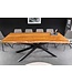 Invicta Interior Massief houten eettafel MAMMUT 200cm acacia zwart metalen boomrand 6cm tafelblad - 43784