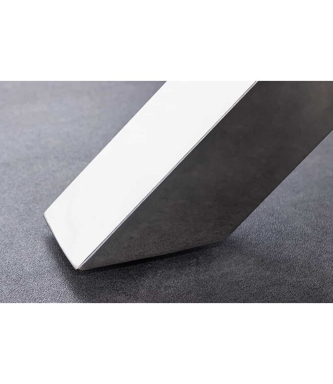 Invicta Interior Ronde eettafel BARRACUDA 140cm bruin teakhout massief hout glas zilver RVS verchroomd - 43623