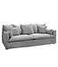 Invicta Interior Grote 3-zitsbank HEAVEN 200 cm grijze bouclé veerbank - 44190