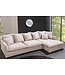 Invicta Interior Grote hoekbank HEAVEN 255cm champagne beige Bouclé Spring Core Covercover bank - 44187