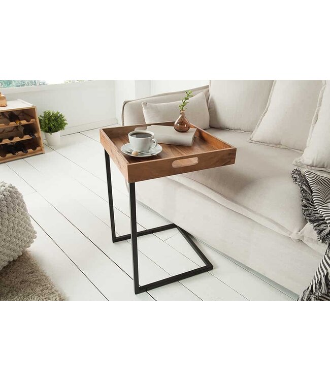 Invicta Interior Elegant dienblad CIANO 40x40cm massief acaciahout met handvatten - 39515