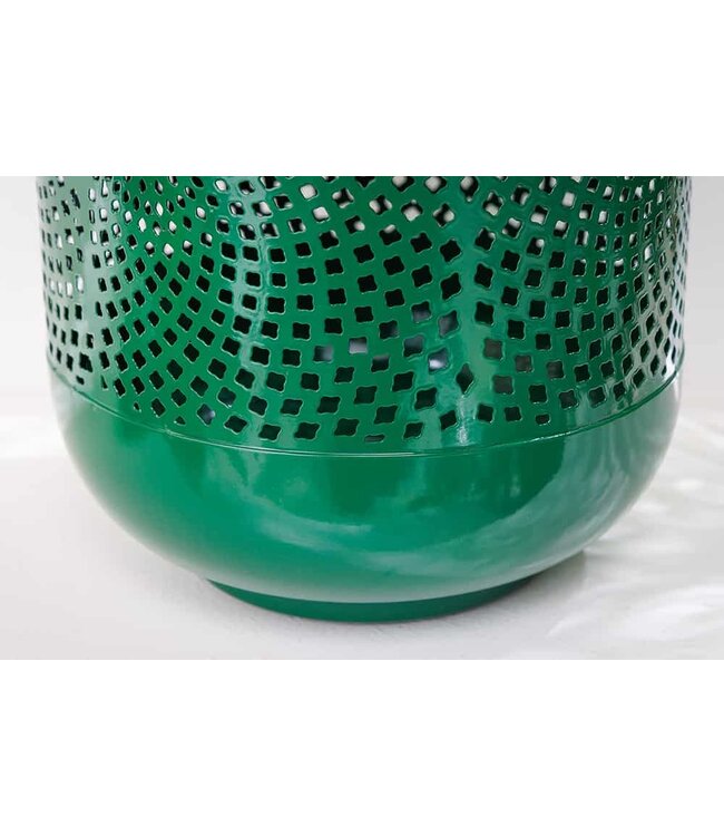 Invicta Interior Decoratieve lantaarn CANDLELIGHT 30cm edele groene metalen handgemaakte lantaarn - 43829