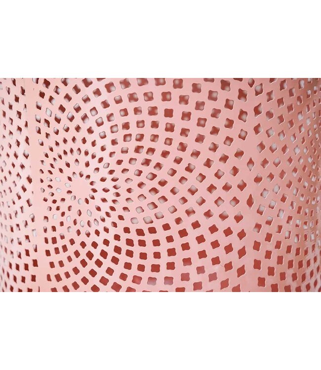 Invicta Interior Decoratieve lantaarn CANDLELIGHT 30cm pastel-roze metalen handgemaakte lantaarn - 43830