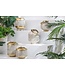 Invicta Interior Deco lantaarn ORIENT 25cm goud metaal met patina handgemaakte lantaarn - 43826