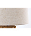 Invicta Interior Design vloerlamp ROOTS 160cm drijfhout linnen kap beige handgemaakt - 41093