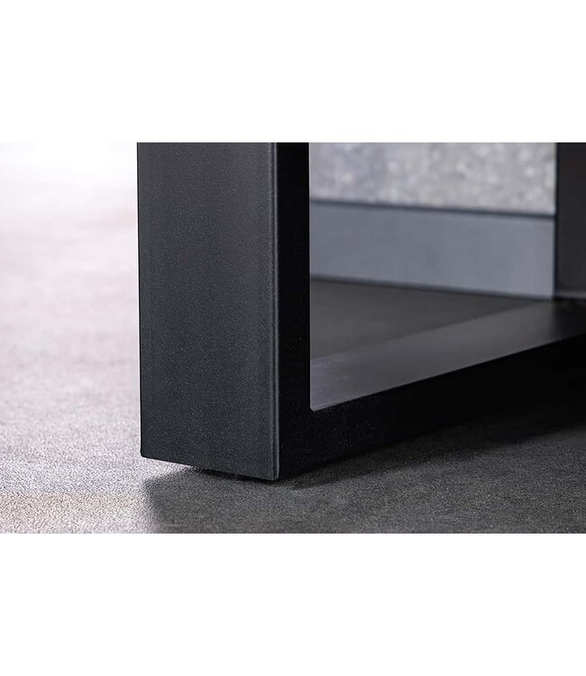 Invicta Interior Massief houten dressoir BARRACUDA 150cm teakhout mango zwart metaal gerecycled - 43349