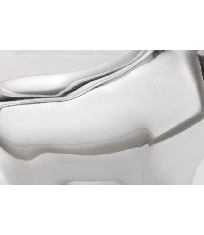 Invicta Interior Moderne sculptuur BIG BULL zilveren aluminium decoratie stierfiguur presse-papier - 8535