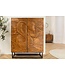 Invicta Interior Massief Highboard SNAKE 120cm Bruin Zwart Mango Hout Slang Ontwerp met Uitgebreide 3D Gravures - 45634