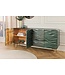 Invicta Interior Design Dressoir WAVE 160cm turquoise mangohout massief hout mat goud metalen poten - 45635