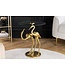 Invicta Interior Side table WILDLIFE CRANE 55cm gold - 44832