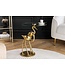Invicta Interior Side table WILDLIFE CRANE 55cm gold - 44832