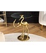 Invicta Interior Side table WILDLIFE CRANE 55cm gold - 44832