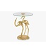 Invicta Interior Side table WILDLIFE CRANE 55cm gold - 44832