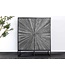 Invicta Interior Massief dressoir BARRACUDA 120cm Grijs Mangohout met Teakhouten Voorkant Zwart Metaal - 44988