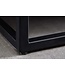 Invicta Interior Massief dressoir BARRACUDA 120cm Grijs Mangohout met Teakhouten Voorkant Zwart Metaal - 44988