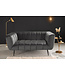 Invicta Interior Sofa NOBLESSE 165cm 2-seater velvet grey - 45050
