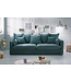 Invicta Interior Invicta Interior Grote 3-zitsbank HEAVEN Teal 200cm taupe fluwelen veerkern afneembare hoes bank - 3857