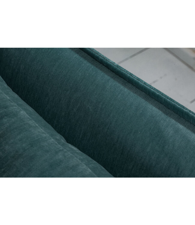 Invicta Interior Invicta Interior Grote 3-zitsbank HEAVEN Teal 200cm taupe fluwelen veerkern afneembare hoes bank - 3857